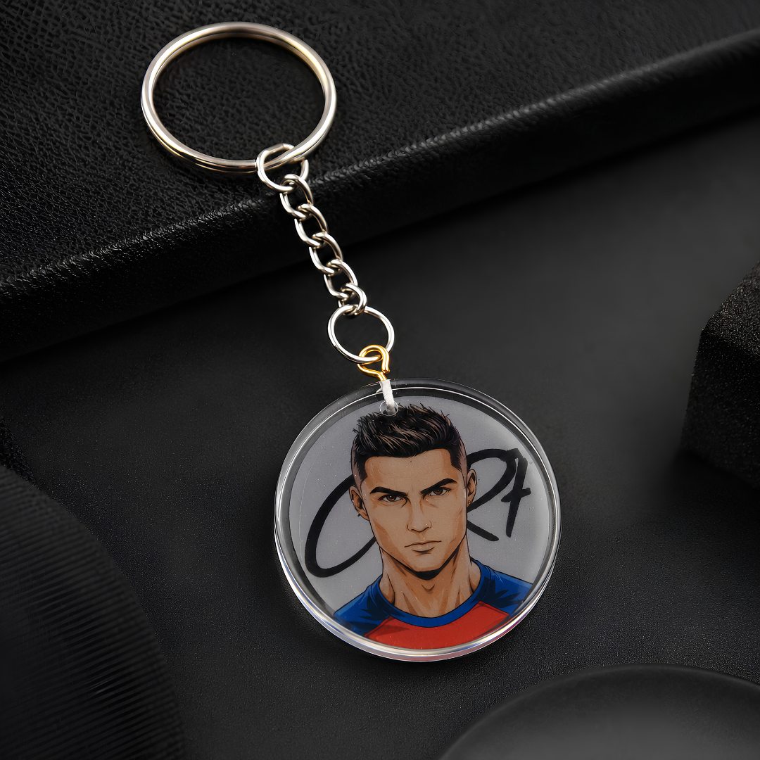 Custom Football Star CR7 Acrylic Keychain